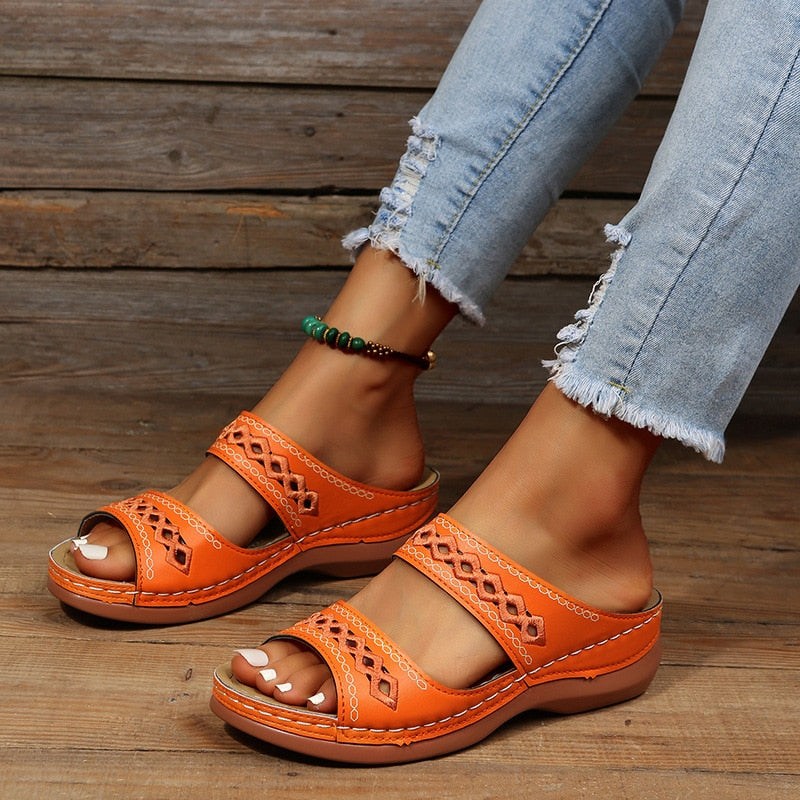 Comfortable Women's Sandals | Summer Orthopedic Sandals with Arch Support | Elegant Design for Effortless Walking
