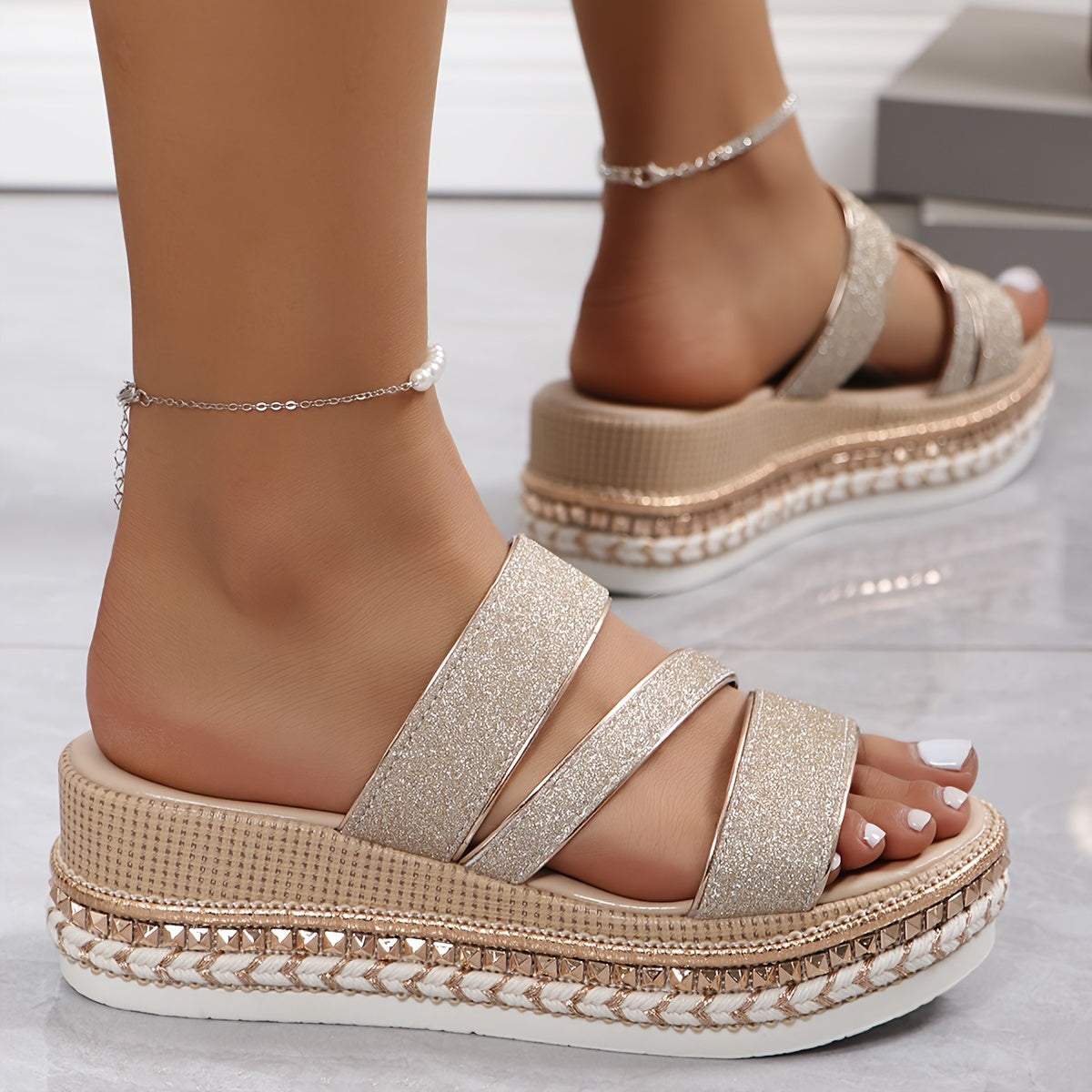 Comfortable Women's Sandals | Platform Sandals with Orthopedic Sole | Elegant Design for Total Comfort