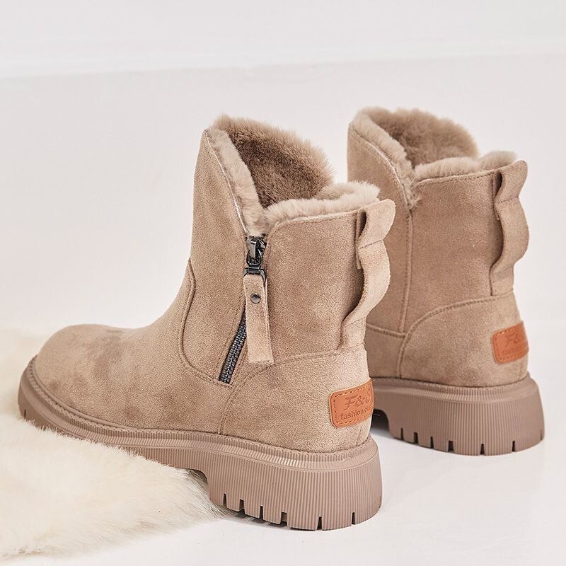 Rosalia | Winterstiefeletten für Damen mit Kunstfellfutter und hoher Sohle - Wärme für jeden Tag