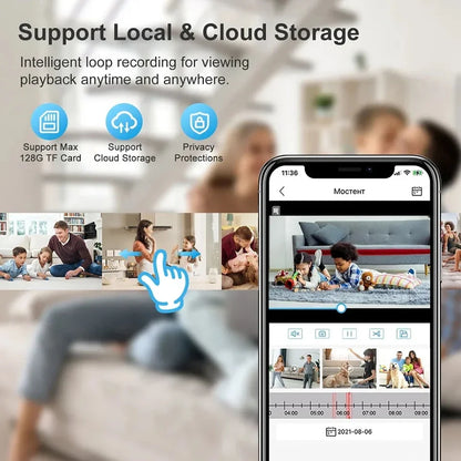Telecamera di Sicurezza | Telecamera Videosorveglianza da Interno con Visone Notturna e Streaming Live per Monitoraggio Casa Sicura