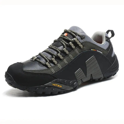 Men's Trekking Shoes | Waterproof Leather with Non-Slip Sole | Comfort and Durability for Outdoor Adventures