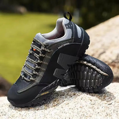 Men's Trekking Shoes | Waterproof Leather with Non-Slip Sole | Comfort and Durability for Outdoor Adventures