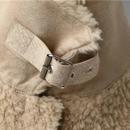 Dora | Giacca in Pile Sherpa Donna Oversize con Tasche Grandi - Comfort Avvolgente