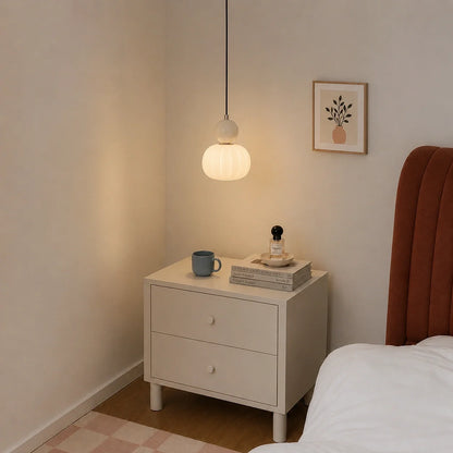 Scout | Elegant Cream Art Déco Pendant Lamp for Modern Interiors 2