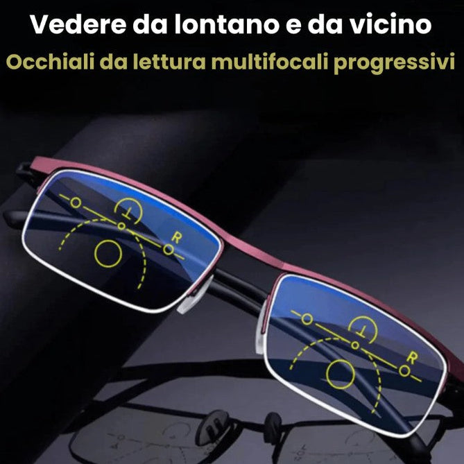 Occhiali Multifocali Intelligenti con Design Ergonomico e Lenti Antiriflesso per Comfort Visivo Ottimale