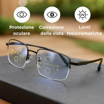 Occhiali Multifocali Intelligenti con Design Ergonomico e Lenti Antiriflesso per Comfort Visivo Ottimale