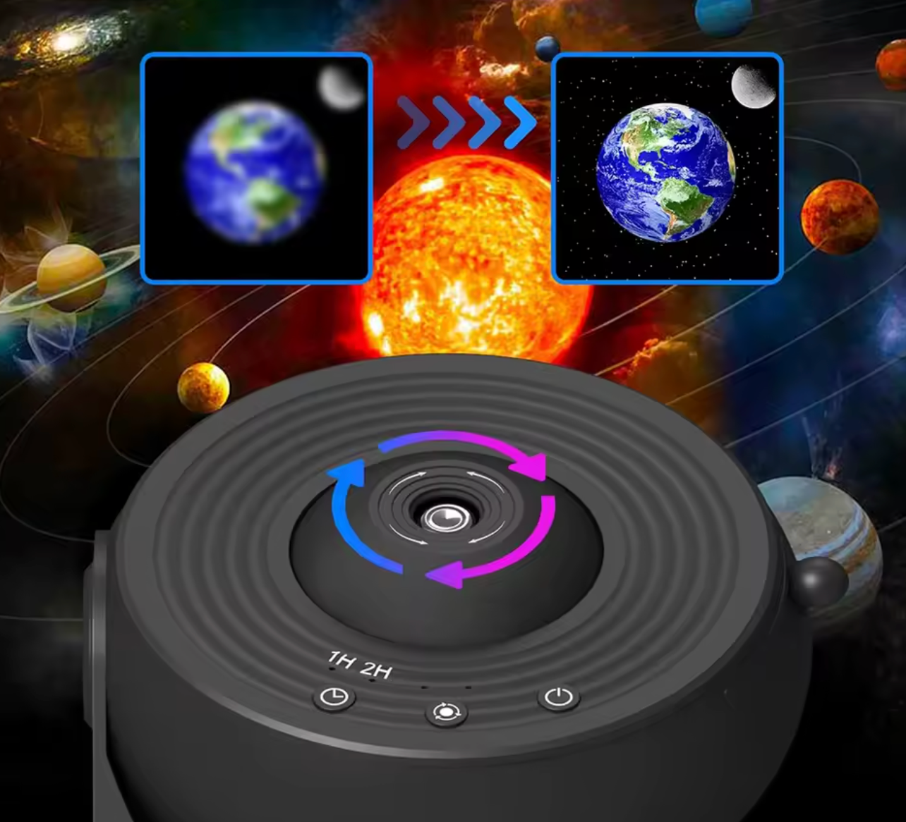 Ceiling Star Projector | Star Projector with Built-in Timer | Relaxing Atmosphere for Dreamers