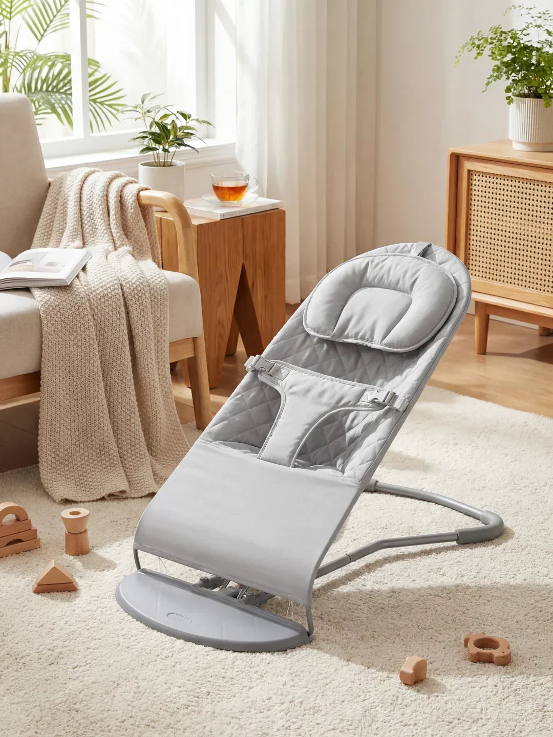 Sdraietta Neonato Ergonomica con Movimento a Dondolo Naturale | Comfort e Sicurezza per il Tuo Bambino 2