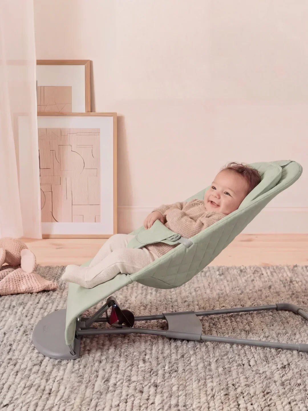 Sdraietta Neonato Ergonomica con Movimento a Dondolo Naturale | Comfort e Sicurezza per il Tuo Bambino 4