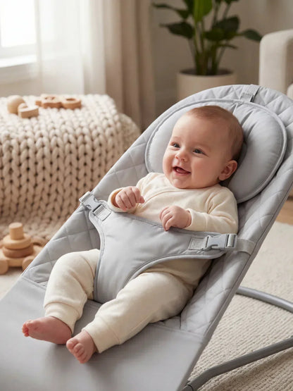 Sdraietta Neonato Ergonomica con Movimento a Dondolo Naturale | Comfort e Sicurezza per il Tuo Bambino 8