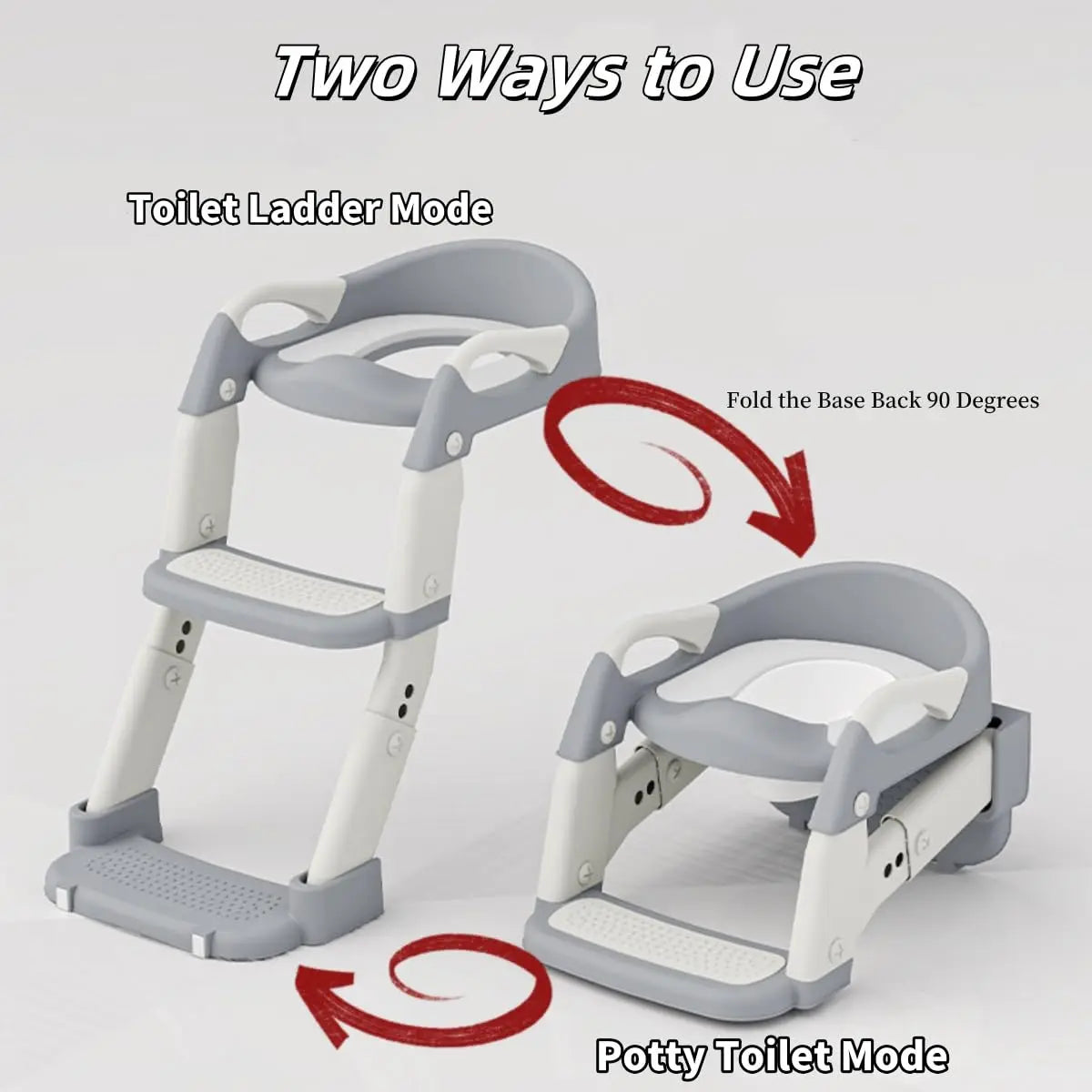 Sedile per WC per Bambini | 3 in 1 con Gradini Antiscivolo e Design Pieghevole | Comfort e Sicurezza per il Tuo Bambino 2