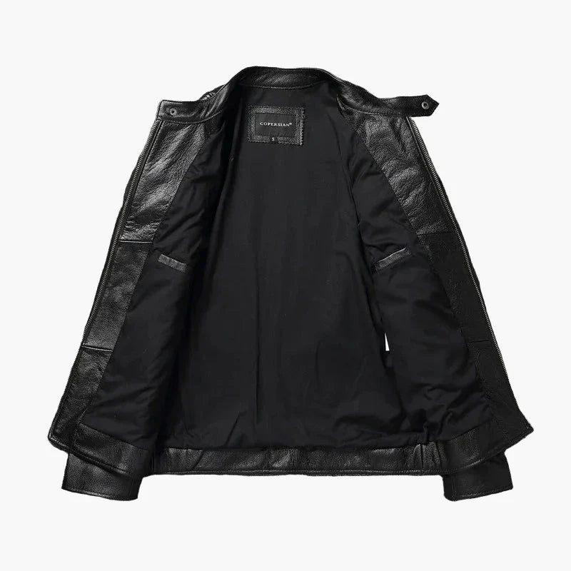 Raimondo | Men's Slim-Fit Faux Leather Biker Jacket - Urban Character
