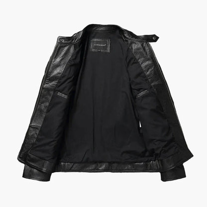 Raimondo | Men's Slim-Fit Faux Leather Biker Jacket - Urban Character