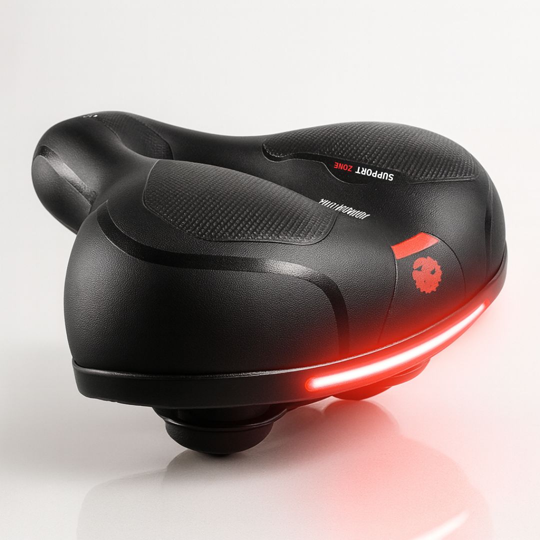 Ergonomic Bicycle Saddle with Suspension and Water-repellent Design for Optimal Comfort