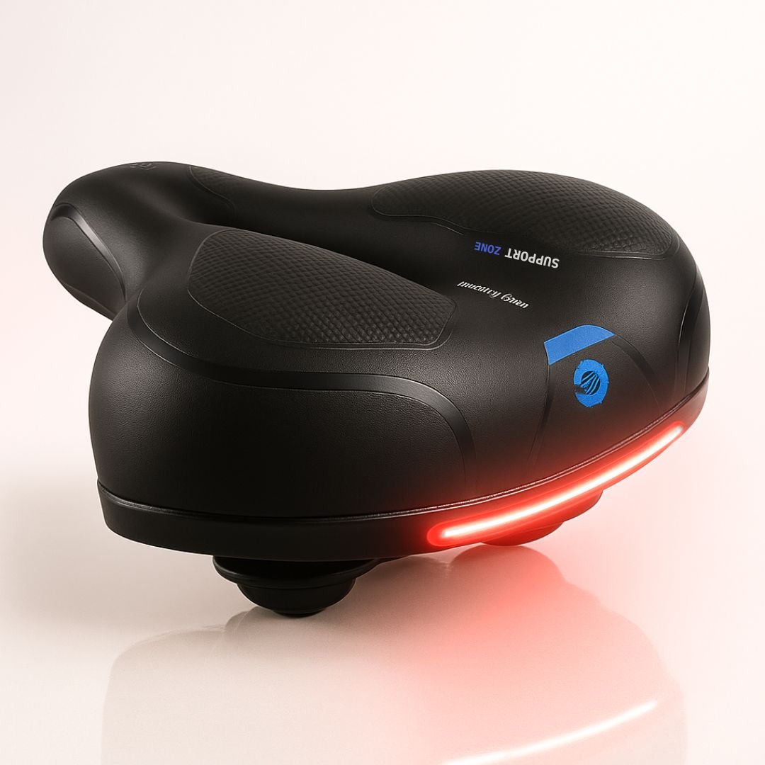 Ergonomic Bicycle Saddle with Suspension and Water-repellent Design for Optimal Comfort