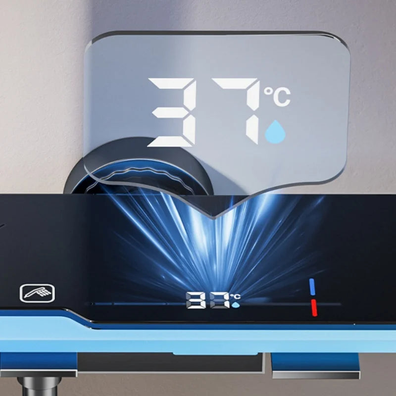 Set Doccia Completo | Kit Doccia con Display LED e Soffione a Pioggia - Comfort e Sicurezza per il Tuo Bagno 5