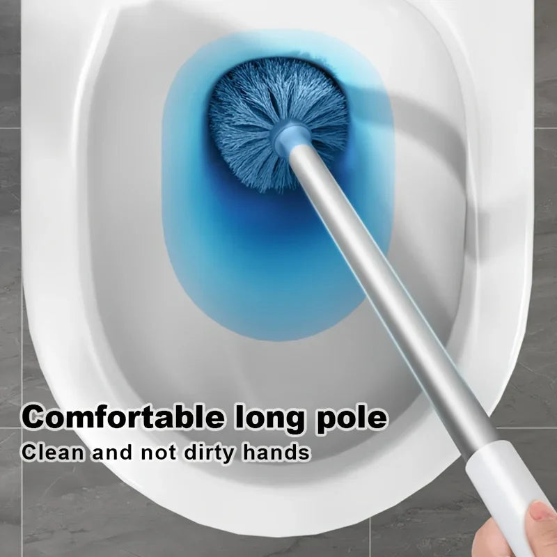Set Scopino WC con Supporto a Parete e Manico Lungo | Design Flessibile per Pulizia Efficiente del Bagno 4