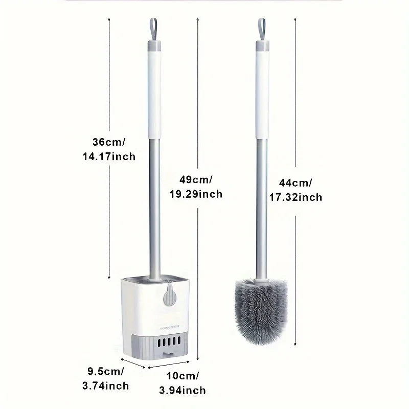 Set Scopino WC con Supporto a Parete e Manico Lungo | Design Flessibile per Pulizia Efficiente del Bagno 5