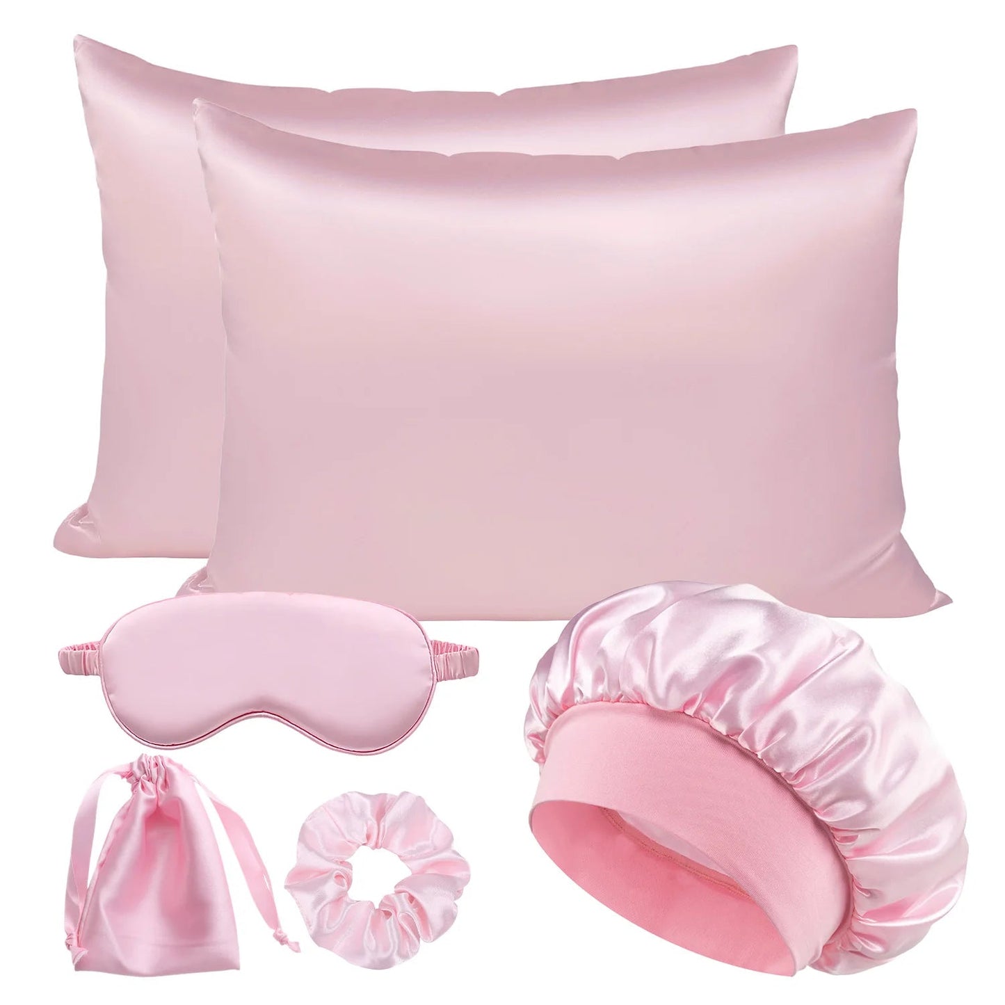 Set da Sogno | Lenzuola in Seta con Federa Cuscino Seta e Infuso d'Argento | Comfort e Bellezza per Sonni Ristoratori 1