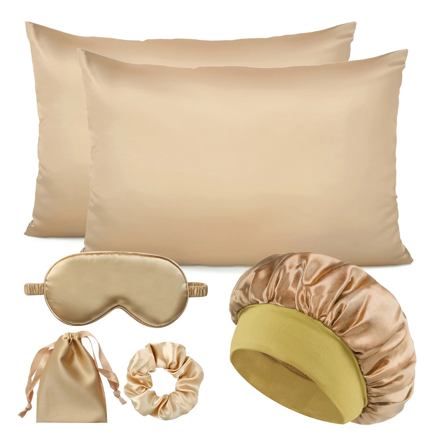 Set da Sogno | Lenzuola in Seta con Federa Cuscino Seta e Infuso d'Argento | Comfort e Bellezza per Sonni Ristoratori 8