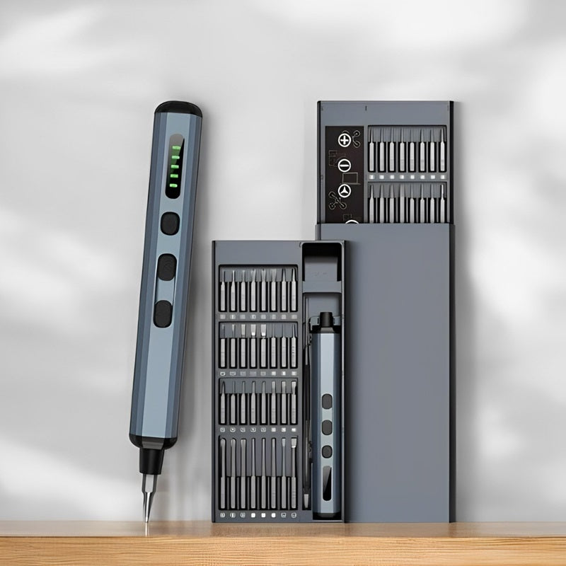 Set di Cacciaviti Elettrici 64 in 1 con 5 Impostazioni di Coppia | Strumento Versatile per Riparazioni Elettroniche 0