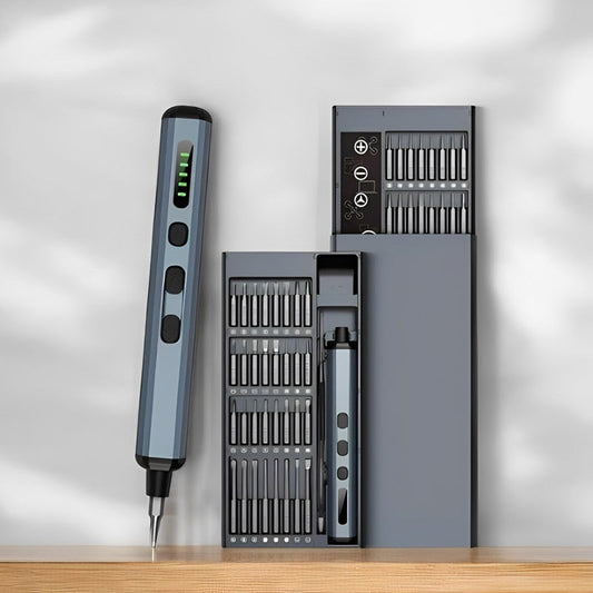 Set di Cacciaviti Elettrici 64 in 1 con 5 Impostazioni di Coppia | Strumento Versatile per Riparazioni Elettroniche 0