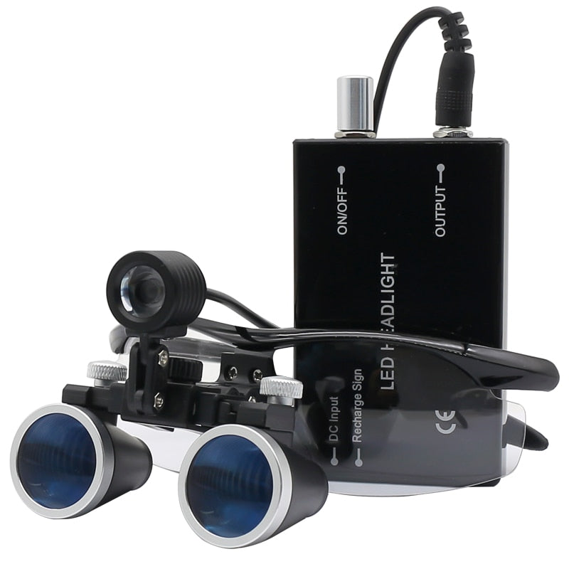 Set di Lenti Chirurgiche per Dentisti con Illuminazione LED 3W | Ingrandimento 2,5x/3,5x per Visibilità Ottimale 0