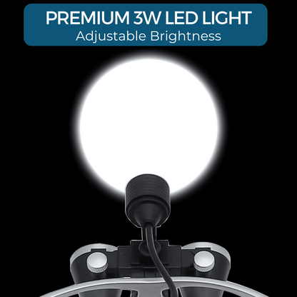 Set di Lenti Chirurgiche per Dentisti con Illuminazione LED 3W | Ingrandimento 2,5x/3,5x per Visibilità Ottimale 3