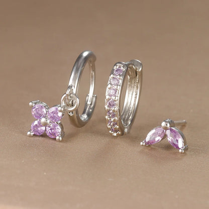 Set di Orecchini Donna a Goccia in Acciaio Inossidabile con Cristalli Zircone Ð Design Elegante per Comfort e Stile 17