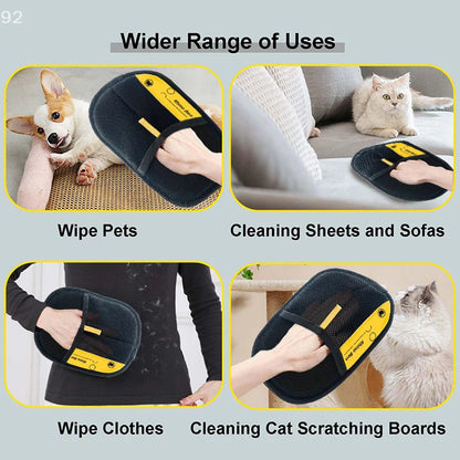 Guanti per la Rimozione dei Peli di Animali Domestici con Design Ergonomico | Facile da Pulire e Versatili per una Casa Pulita