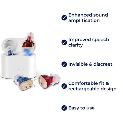 SilentWave | Apparecchi Acustici Invisibili Ricaricabili con Design Discreto | Migliora Chiarezza del Suono per Udito Ottimale 5