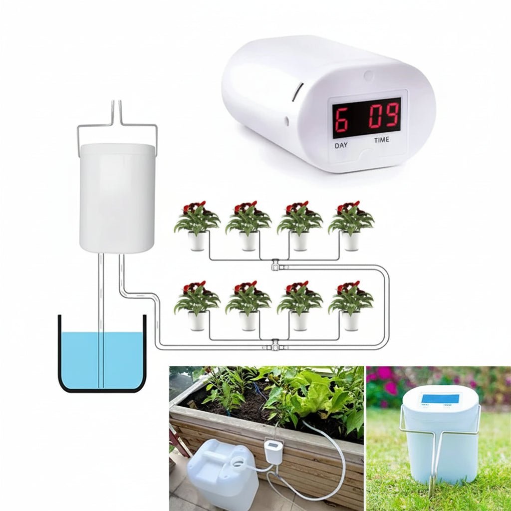 Irrigation System | Automatic Drip Irrigation with Long-Lasting Battery | Setup for Healthy Indoor Plants