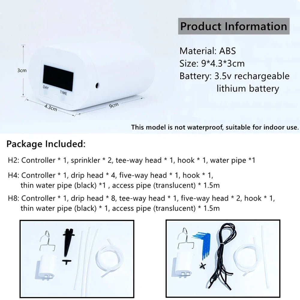 Irrigation System | Automatic Drip Irrigation with Long-Lasting Battery | Setup for Healthy Indoor Plants