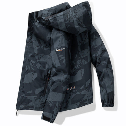 Stefano | Men's Hooded Ski Jacket with Water-Repellent Finish - Winter Protection