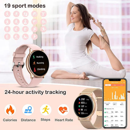 Smartwatch Bluetooth con Monitoraggio Fitness e Chiamate | Impermeabile IP68 per Attività Sportive e Salute 4