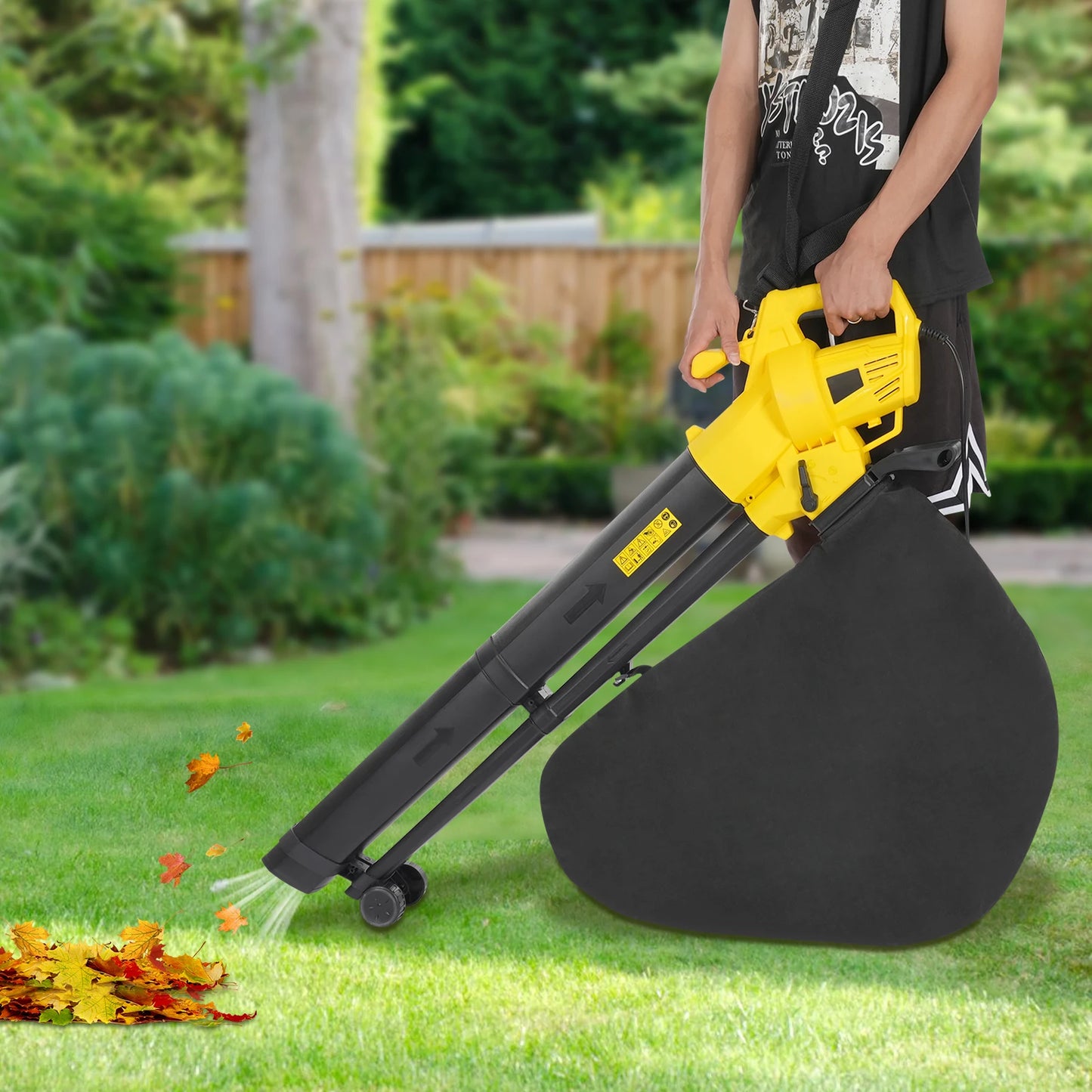 Soffiatore Elettrico per Foglie 3000 W con Funzione Aspirante | Leggero e Potente per Pulizia Efficiente del Giardino 3
