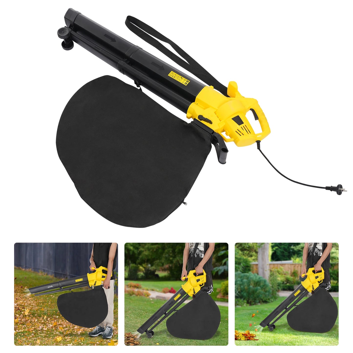 Soffiatore Elettrico per Foglie 3000 W con Funzione Aspirante | Leggero e Potente per Pulizia Efficiente del Giardino 5