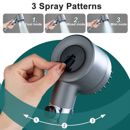Anti-Limescale Shower Head | High-Pressure Shower Head with Powerful Flow | Easy Installation for Refreshing Showers