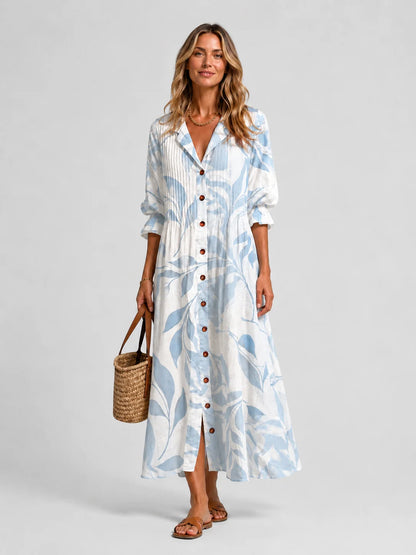 Sofia | Elegante Abito Camicia Stampato Leggero per Donna 6
