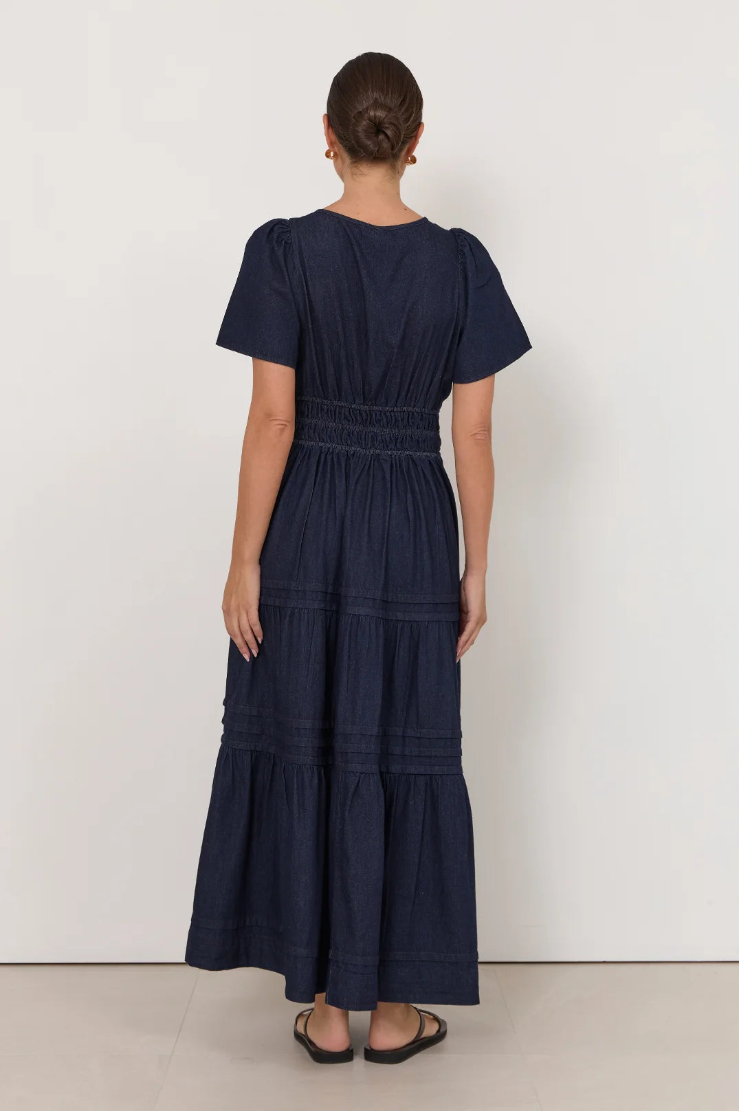 Sofia | Elegante Abito Maxi in Denim Leggero per Donna 4