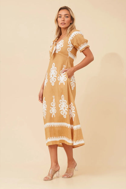 Sofia | Elegante Abito Midi Boho con Fiocco per Donna 5