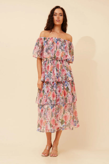Sofia | Elegante Abito Midi Floreale Donna 5