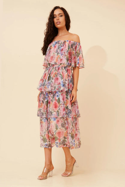 Sofia | Elegante Abito Midi Floreale Donna 7