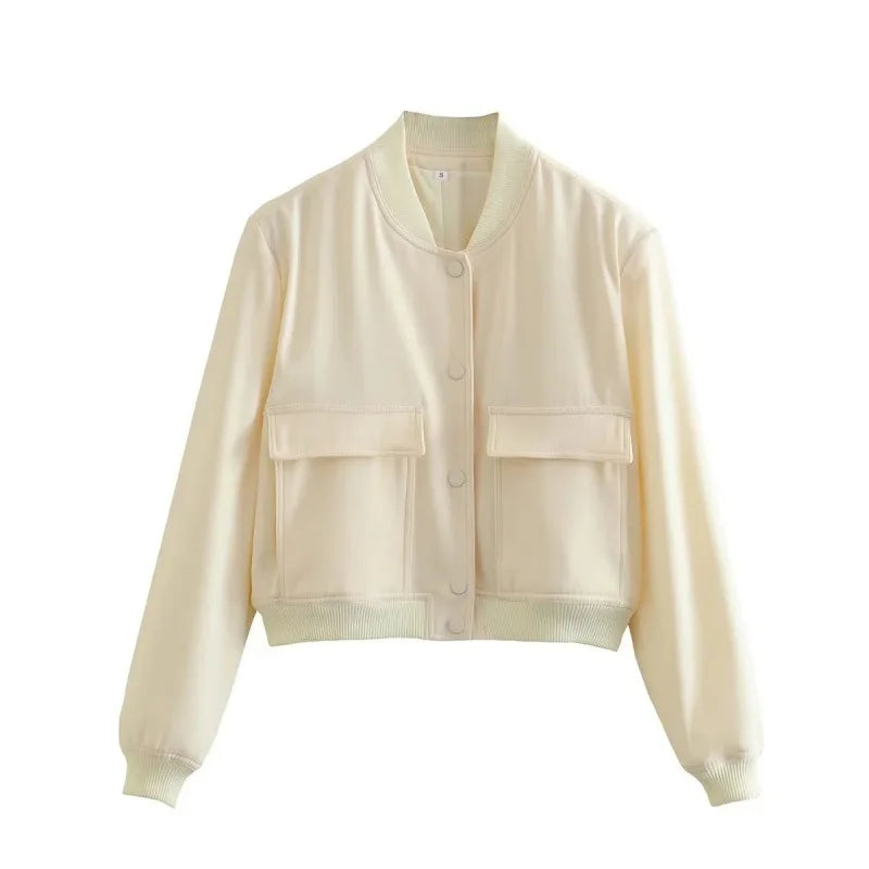 Sofia | Elegante Bomber Nero In Pelle Donna 0