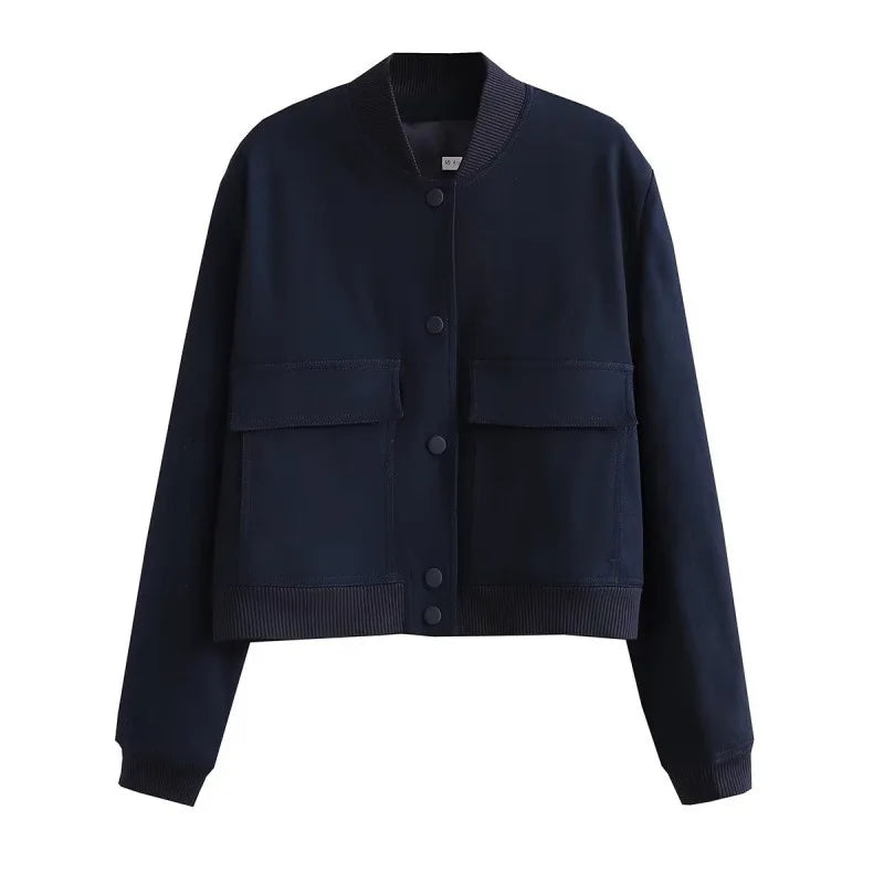Sofia | Elegante Bomber Nero In Pelle Donna 7