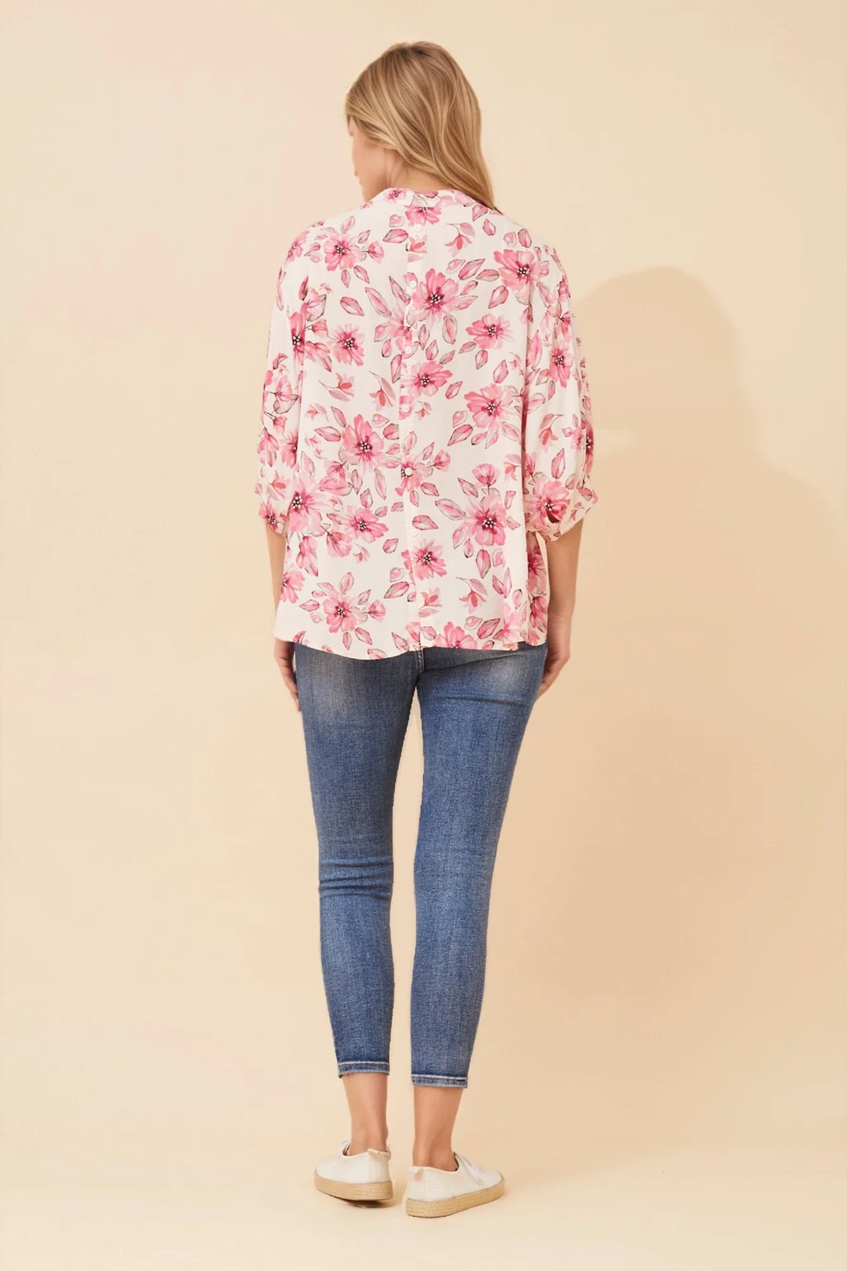 Sofia | Elegante Camicetta Floreale Casual con Maniche 3/4 5