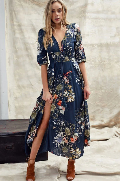 Sofia | Elegante Maxi Abito A-Line con Schiena in Pizzo per Cerimonia 3