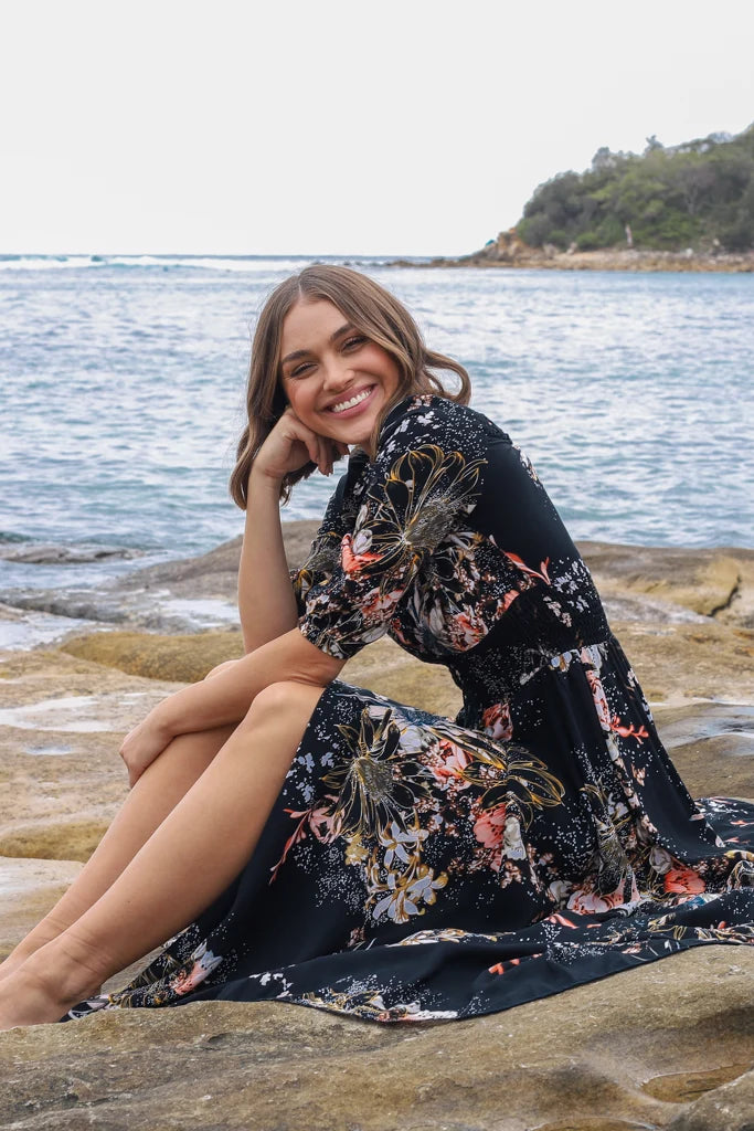 Sofia | Elegante Maxi Abito A-Line con Schiena in Pizzo per Cerimonia 6