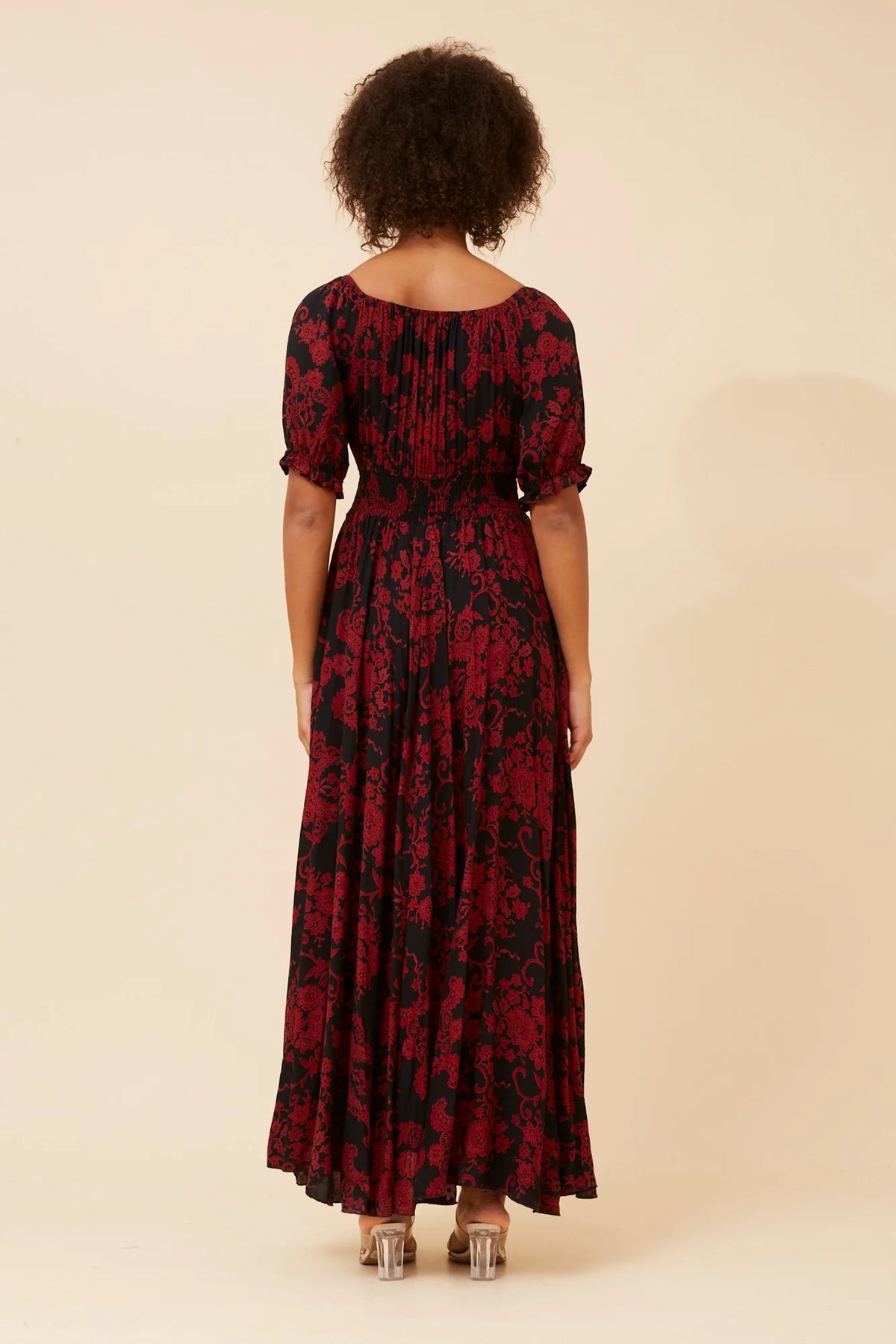 Sofia | Elegante Maxi Dress Floreale Con Maniche A Palloncino 7
