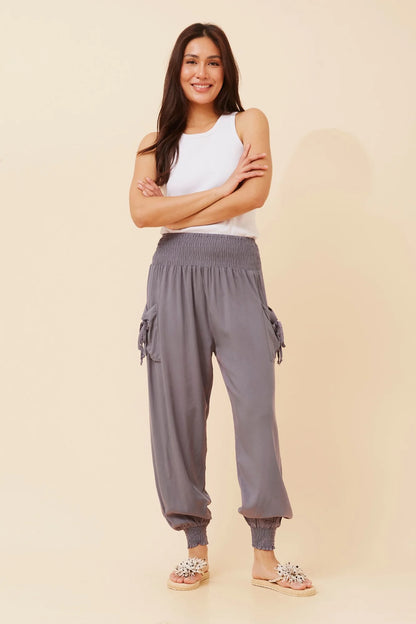 Sofia | Eleganti Pantaloni Harem Donna Estivi con Vita Elastico e Tasche 6